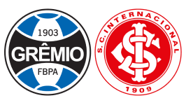 Escudo Grêmio e escudo Internacional