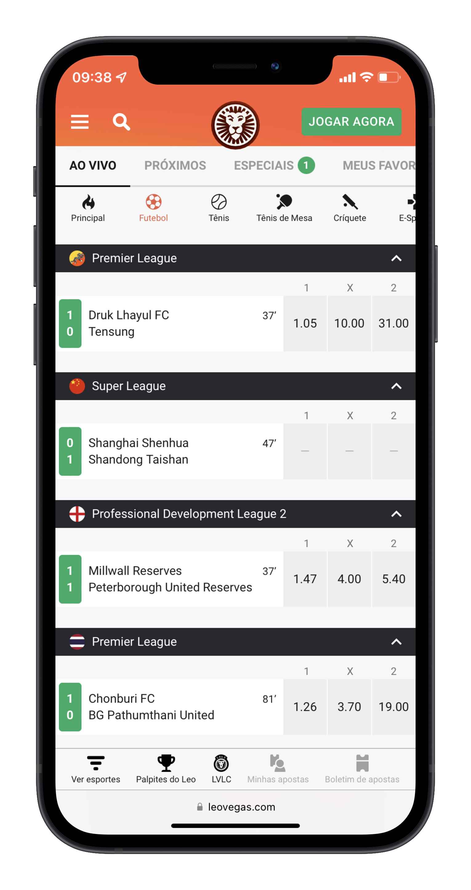 LeoVegas app
