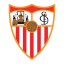 Escudo do Sevilla, time que constantemente aparece nas primeiras posições de La Liga.