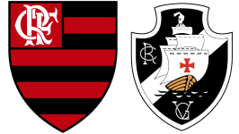 Escudos de Flamengo e Vasco