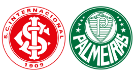 Escudos de Internacional e Palmeiras