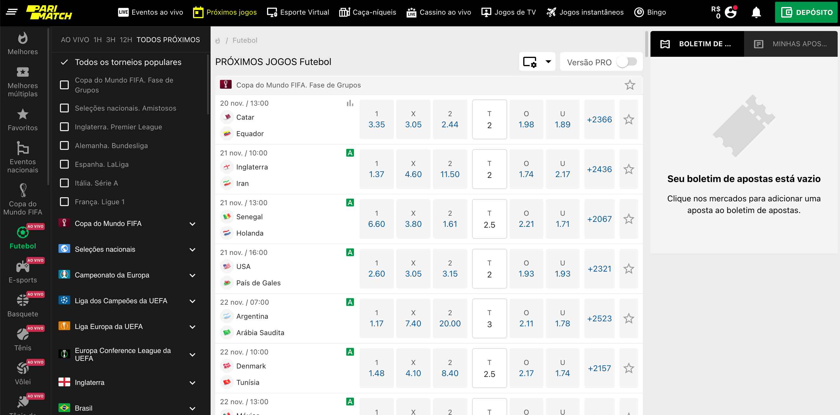 parimatch screenshot