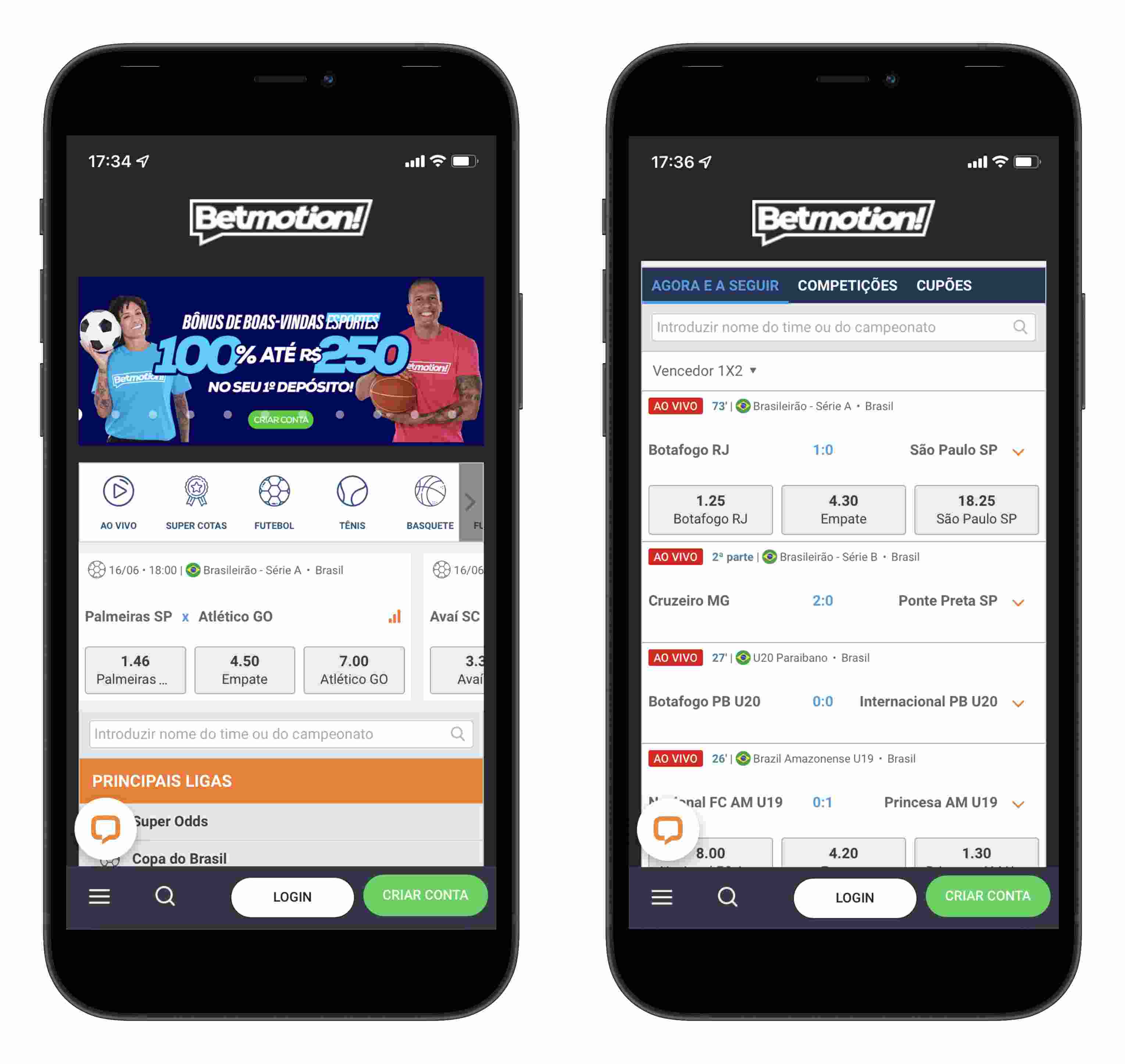 Betmotion screenshot mobile