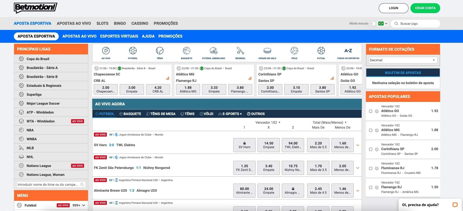 Betmotion screenshot