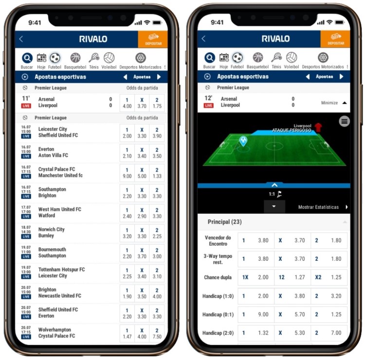 Rivalo screenshot mobile