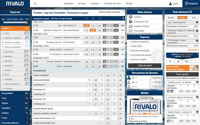 Rivalo screenshot