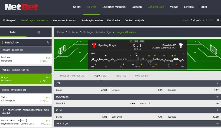 NetBet screenshot