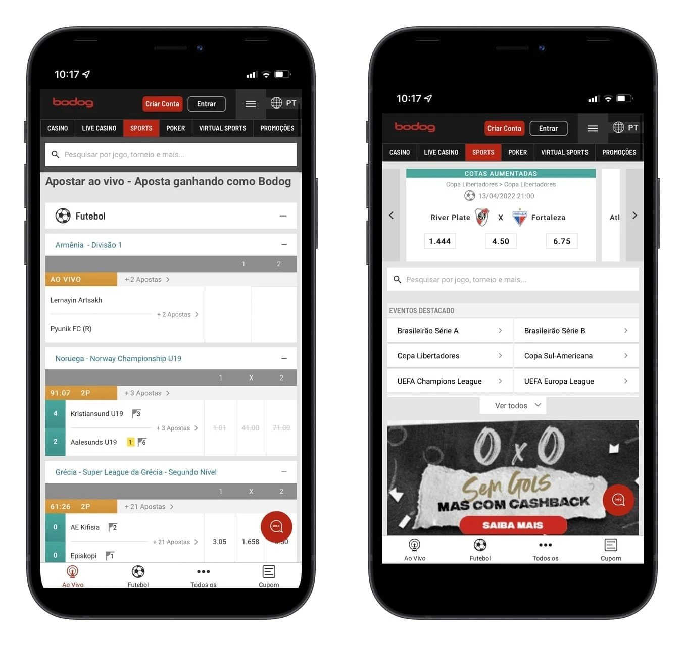 Bodog screenshot mobile