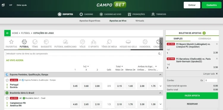 CampoBet screenshot