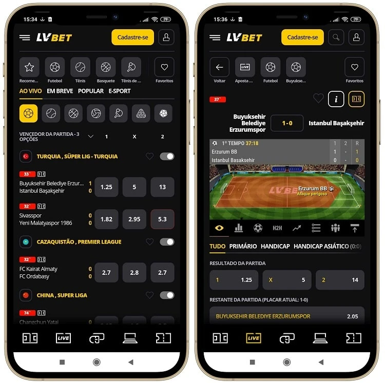 LV BET screenshot mobile