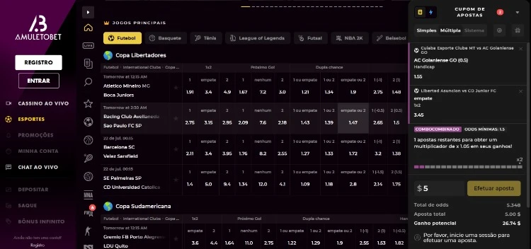 Amuletobet screenshot