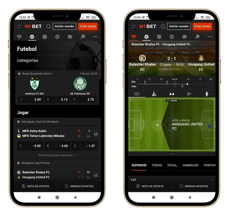 N1 Bet screenshot mobile