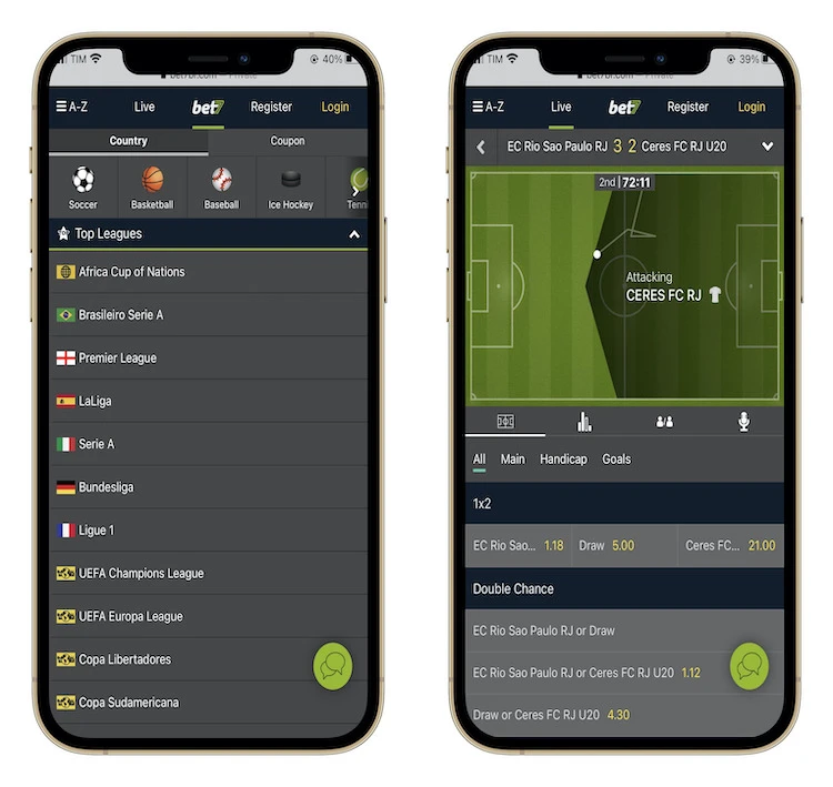 bet7 screenshot mobile