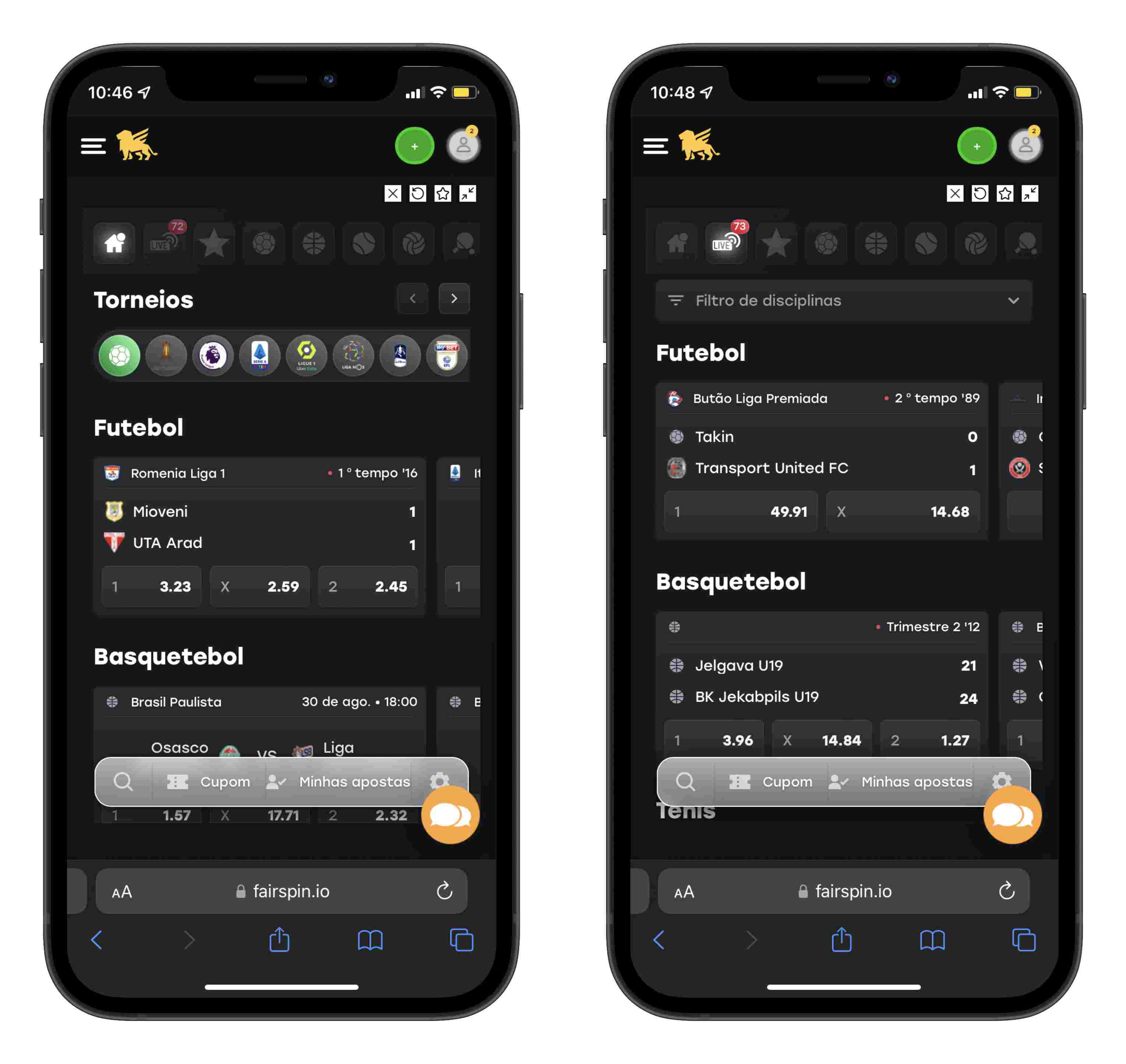 Fairspin screenshot mobile