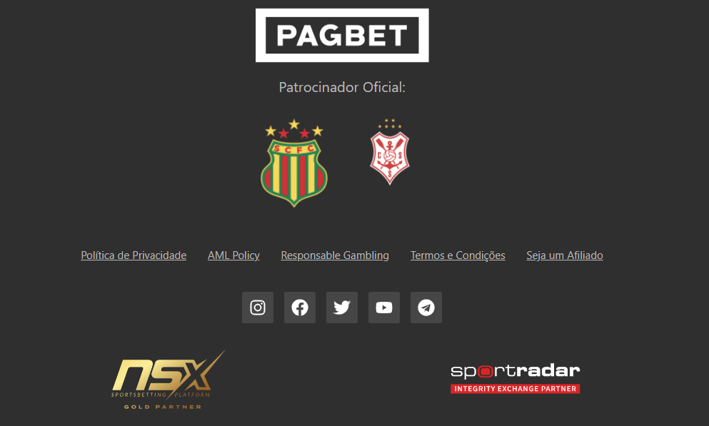 patrocínios Pagbet