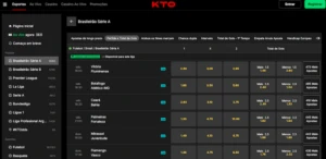 Apostas em futebol na KTO