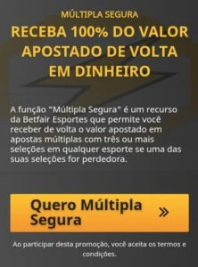 Múltipla Segura da Betfair