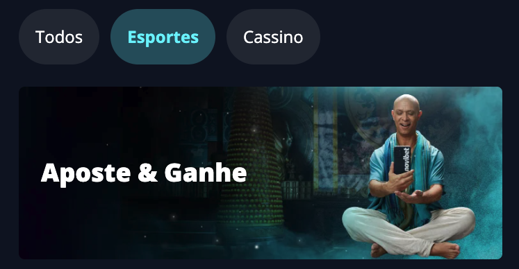 Aposte & Ganhe na Novibet