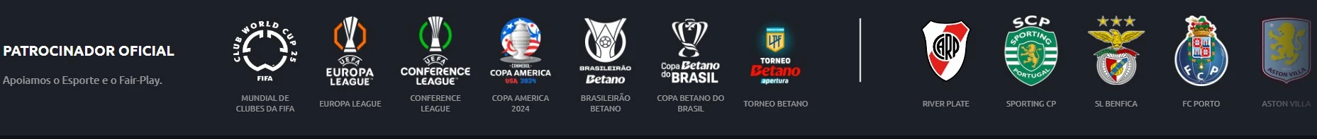 Clubes patrocinados pela Betano