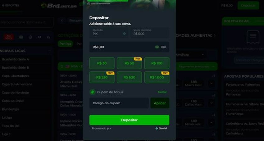 Cupom Br4bet