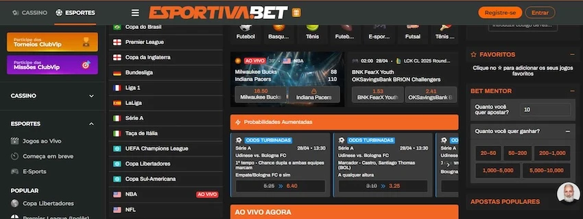 esportes e mercados esportiva bet