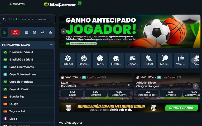 ganho antecipado br4bet