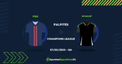 PSG x Arsenal (07/05/25) Palpites | Odds | Apostas