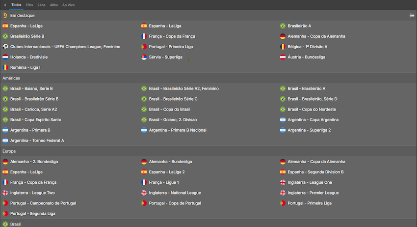 Apostas em futebol na Betnacional