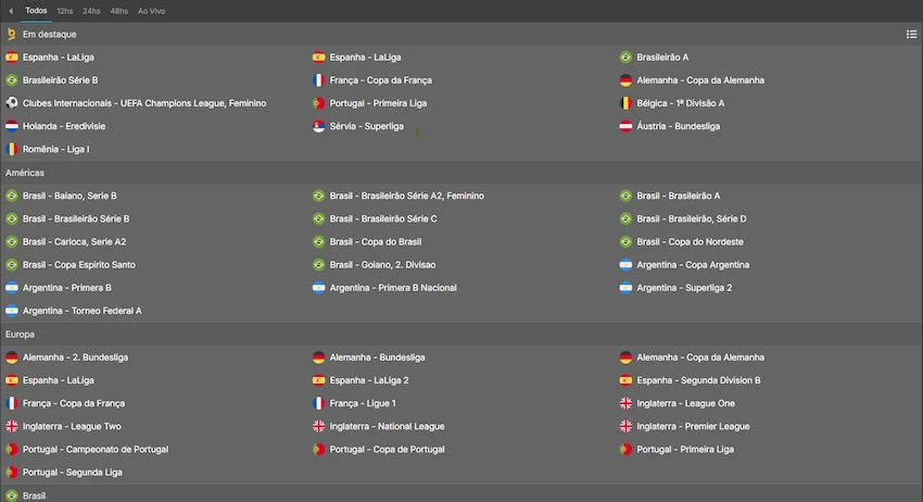 Apostas em futebol na Betnacional