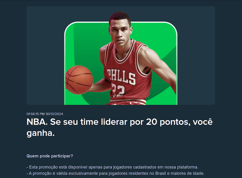 Bônus de pagamento antecipado em basquete da Stake