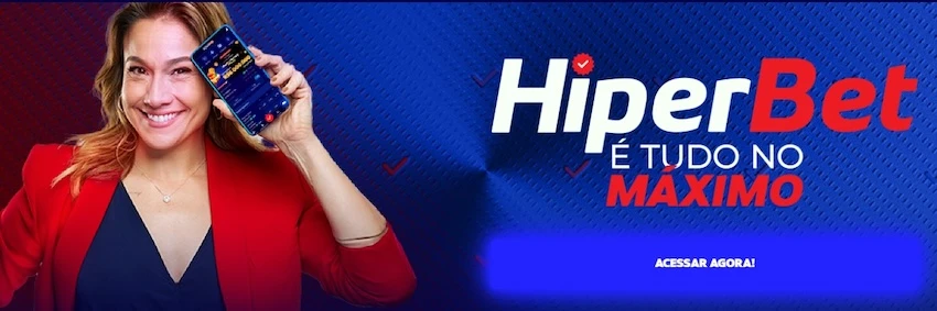 Fernanda Gentil em banner da Hiperbet