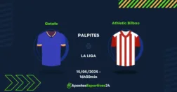 Palpite Getafe x Athletic bilbao