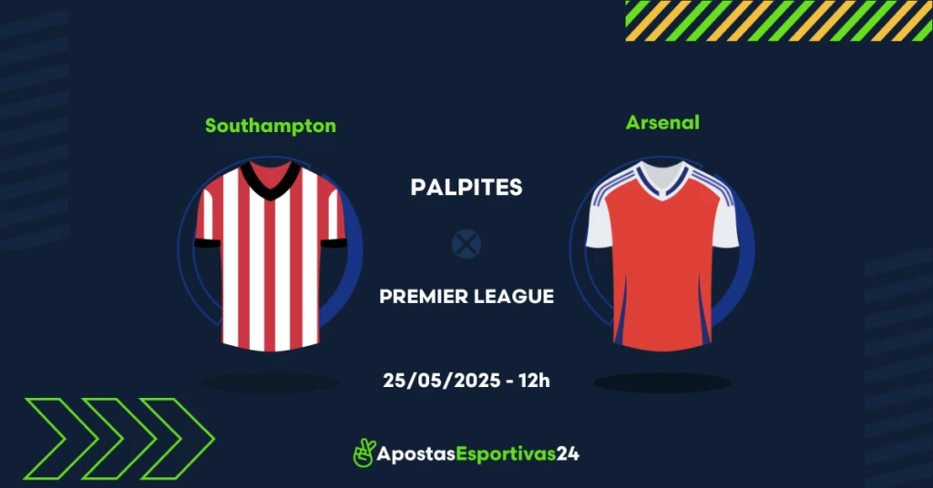 palpite Southampton x Arsenal
