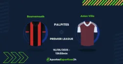Palpite Bournemouth x Aston Villa