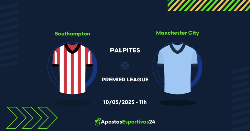 Palpite Southampton x Manchester City