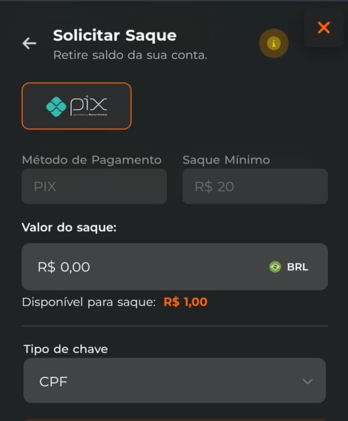 Processo de saque na Esportiva Bet