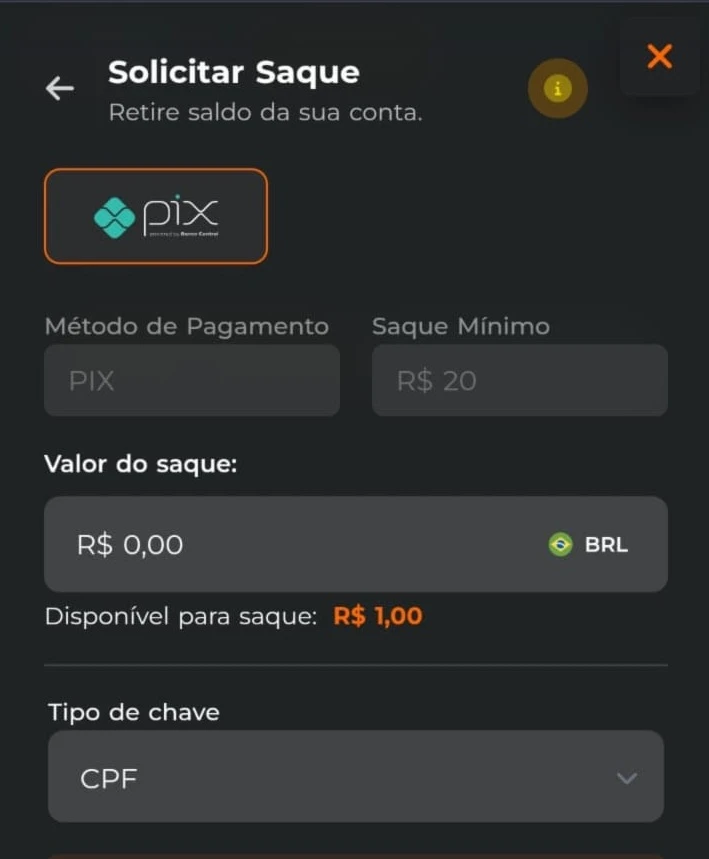 Processo de saque na Esportiva Bet