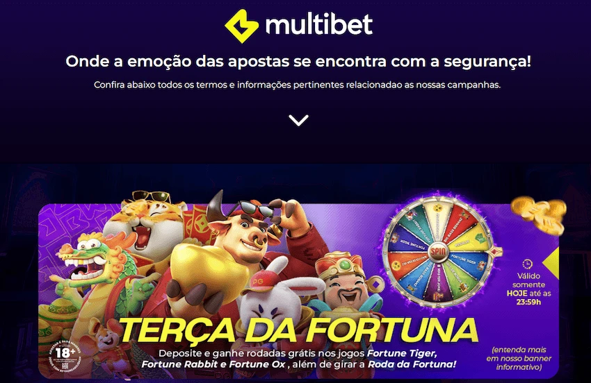 Promoção Terça da Fortuna no cassino da Multibet