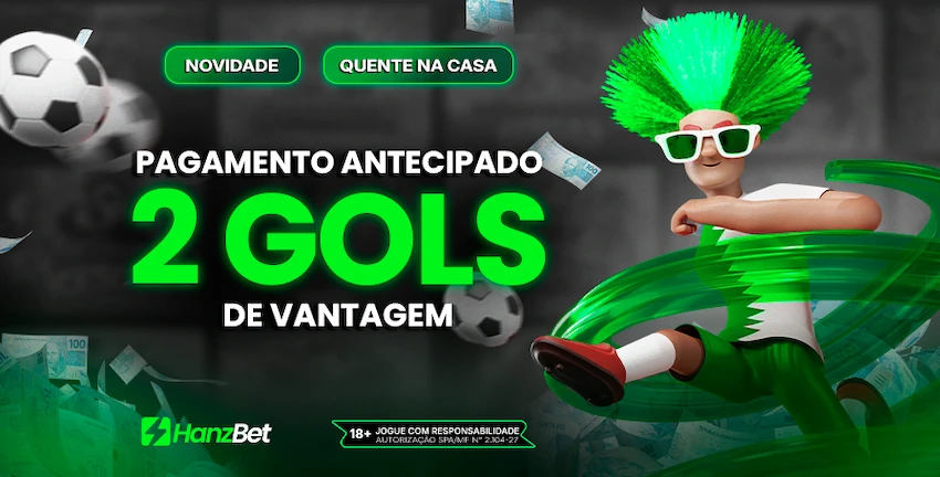 Promoção Pagamento Antecipado 2 Gols de Vantagem