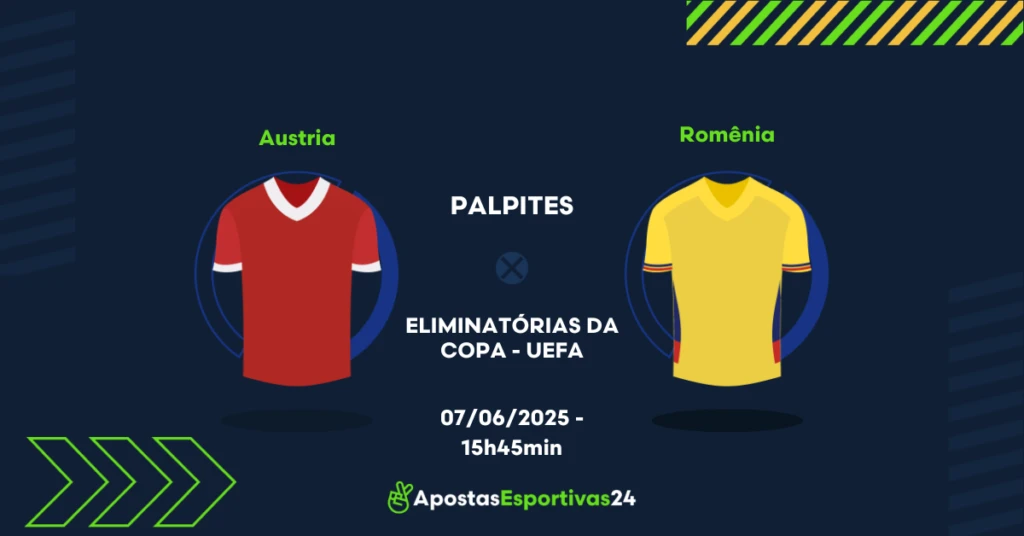 palpite Áustria x Romênia