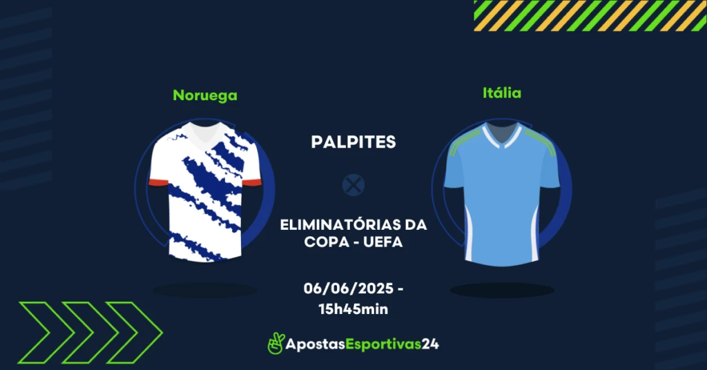 Palpites Noruega x Itália