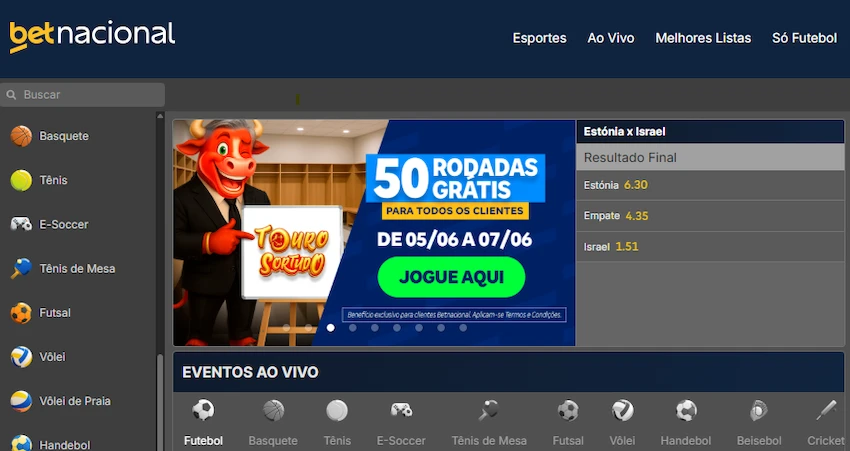 Promoções no cassino da Betnacional