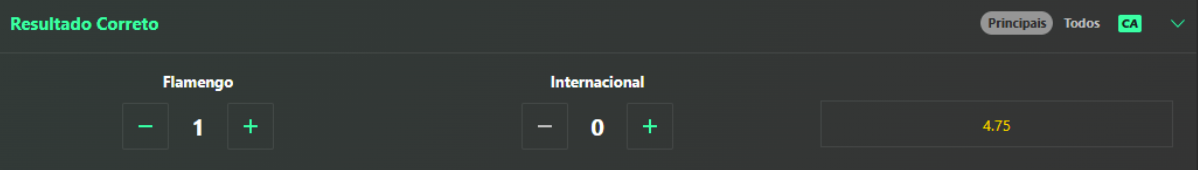 Placar exato bet365