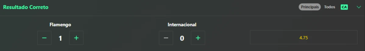Placar exato bet365