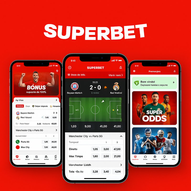 Apostas na Superbet por meio do app