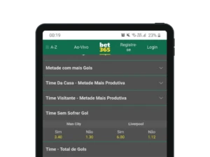 Baliza inviolada na bet365