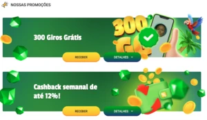 Promoções disponíveis na Brazino777