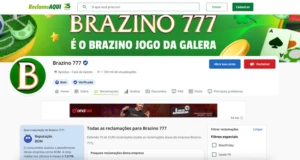 Página da Brazino777 no Reclame Aqui