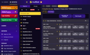 Apostas em futebol na Multibet