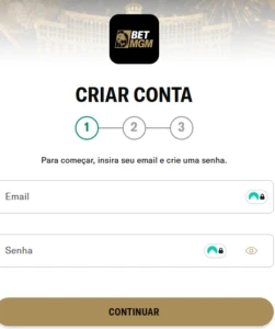Cadastro na BetMGM